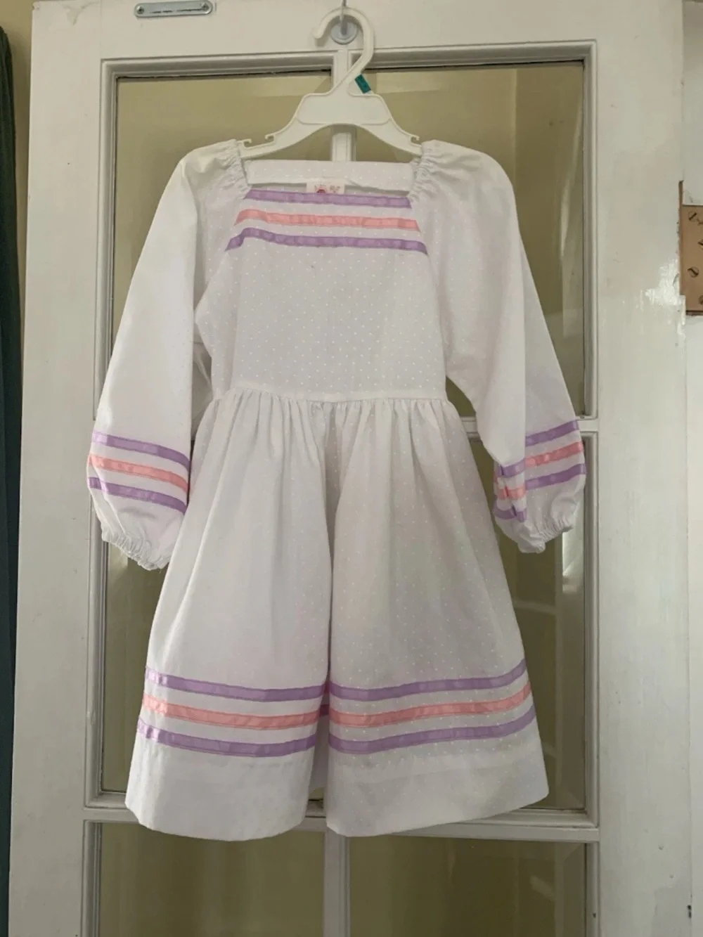 Vintage Love Brand The Ribbon Dress Girls Size 5 *Missing Belt Made In USA